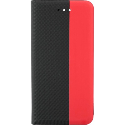 Prio Флип калъф за Apple iPhone 13 Mini от изкуствена кожа червено-черен (15944)