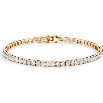 SAVICKI Тенис гривна Luminy 3, 0 мм: злато, бели сапфири