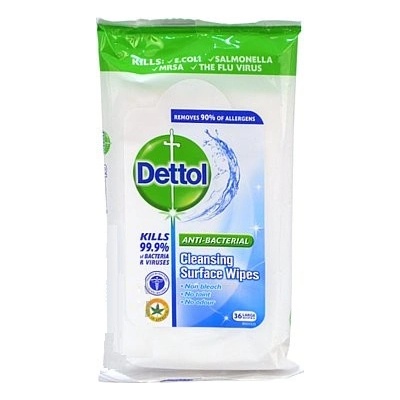 Dettol ubrousky na povrchy 36 ks – Zbozi.Blesk.cz