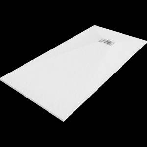 Mexen Hugo правоъгълно корито SMC 180 x 80 см, бяло, капак инокс - 42108018-X (42108018-X)