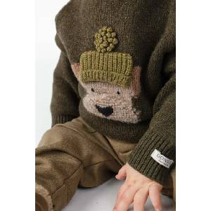 Donsje пуловер за деца от мериносова вълна Denn Merino Wool Sweater Terrier (4083509.74.92)