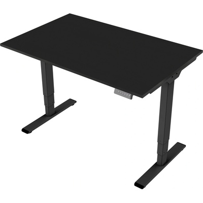 Delso Výškovo nastaviteľný stôl MIDJUSTER 80 x 120 cm čierna / čierna