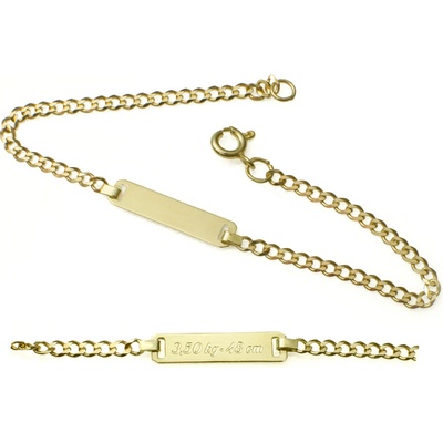 Zlatnictví Zlatíčko zlatý dětský náramek se jménem NARDEST.DET