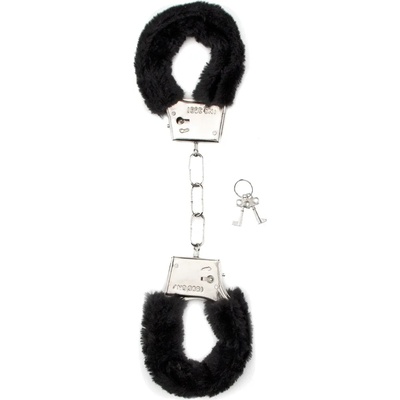 Shots Toys Furry Handcuffs Black