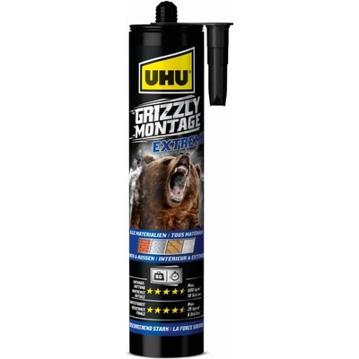 Cartridge UHU Grizzly Montage Extreme White 435 g