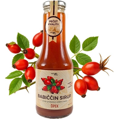 Nature Notea Babiččin sirup Šípek 0,5 l