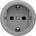 Reblig - Ретро домашен контакт без рамка SCHUKO 230V/16A сив (RG0111)