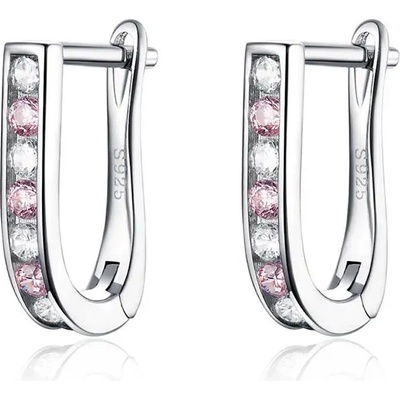 Mabell Dámske strieborné náušnice PINKMIA Ag 925, 2.2 g SK221SCE658-WH-PKC45