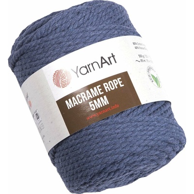 YARNART Macrame Rope 5 mm 85 m 761 Navy Blue юта (Macrame Rope 5 mm 761)