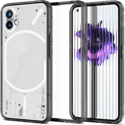 Spigen Ultra Hybrid Case - хибриден кейс с висока степен на защита за Nothing Phone 1 (черен-прозрачен)