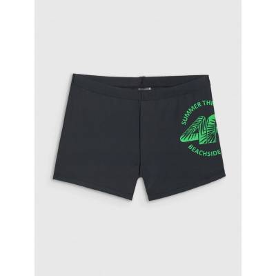 4F plavky boxerky junior čierne