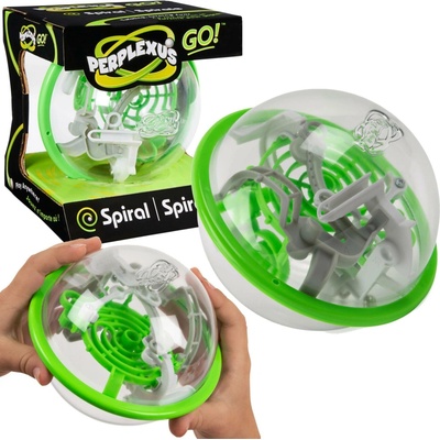 Spin Master Perplexus Go spirálový 3D labyrint – zelená koule