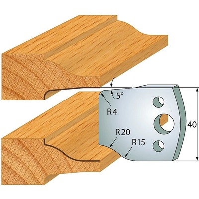 IGM profil 100 - pár nožů 40x4mm SP