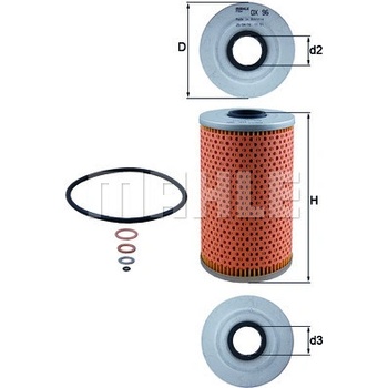 Olejový filter MAHLE ORIGINAL OX 96D (OX96D)