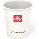 illy хартиена чаша с капак за кафе бяла 89 мл