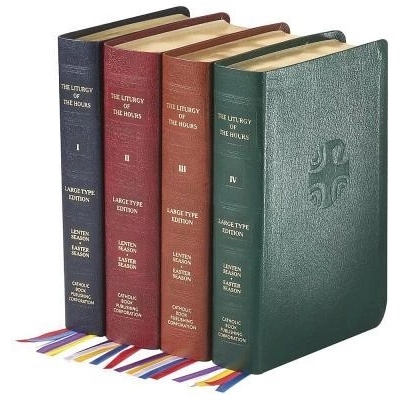 Liturgy of the Hours Set of 4 Large Print Catholic Book Publishing CoBoxed Set