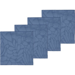 Södahl Салфетки Abstract Leaves Damask сини 4 бр (28929)