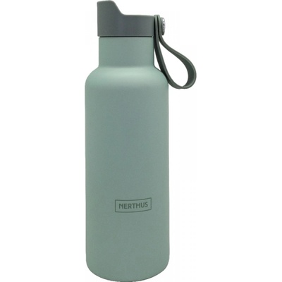 Vin Bouquet Nerthus Двустенна спортна бутилка с дръжка Click Cap, цвят КАКИ - 500 мл (VB FIH 1265)