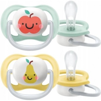 Avent cumlík Ultra Air Happy Jablko/Hruška mätová/žltá