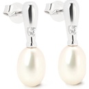 Rafity stříbrné s perlou a zirkonem E0045PZ-0506