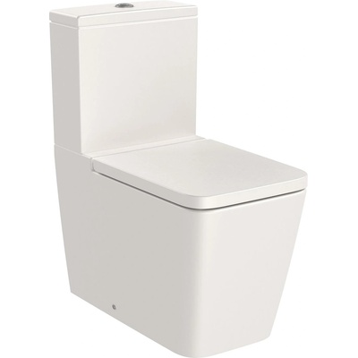 Roca Тоалетна чиния за моноблок, Roca, A342536650 SQUARE, порцелан, бежов, 79.4x37.5x64.5см (A342536650)