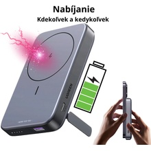 Ugreen 10000mAh 15086 sivá