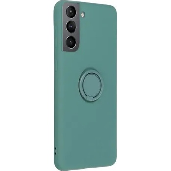 Image 1 of Samsung Силиконов калъф кейс Forcell Ring за Samsung S21 Plus, Зелен