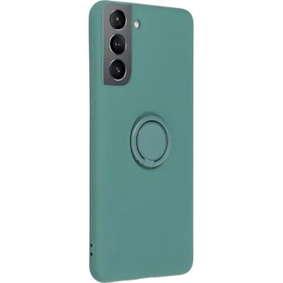 Samsung Силиконов калъф кейс Forcell Ring за Samsung S21 Plus, Зелен