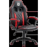 Defender Стол Defender Gamer Saga, черен + червен