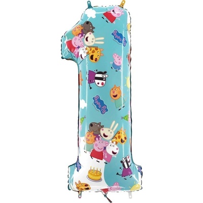 Grabo L251-P Fóliový balón Číslo Peppa Pig 66 cm 1