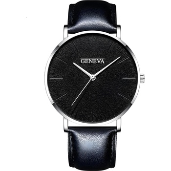 Geneva Часовник si-15458 - Сребристо / Черно kp15458