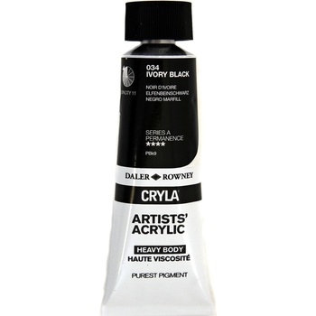 Daler-Rowney Cryla Artists’ АКРИЛНА боя Ivory Black 75 ml 1 бр (125075034)