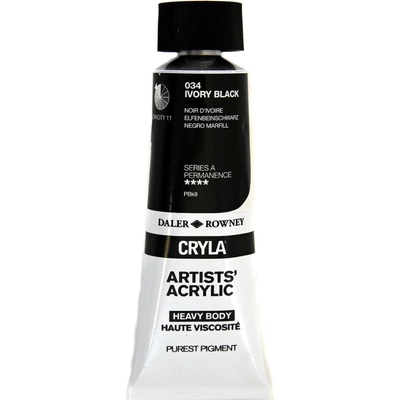 Daler-Rowney Cryla Artists’ АКРИЛНА боя Ivory Black 75 ml 1 бр (125075034)