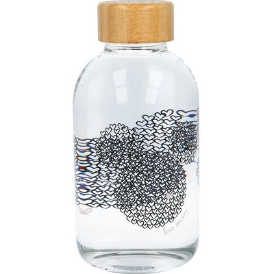 Stor Luxusná sklenená fľaša Mickey Mouse 620ml