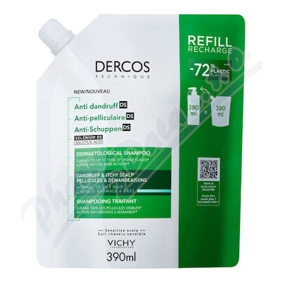 VICHY DERCOS Sampon lupy mas.vl.na. 390ml