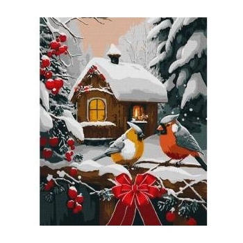 Ideyka Painting by numbers 40x50 cm KHO6534 Snow fairy tale AP0108