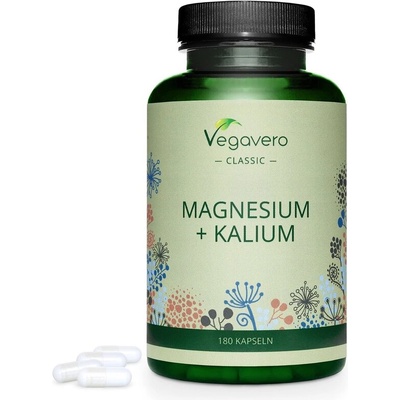 Magnesium + Kalium/ Магнезий + Калий, 180 капсули, 100% Vegan Vegavero (VV-VITA-119)