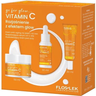 FLOSLEK Go For Glow Vitamin C подаръчен комплект за озаряване на лицето