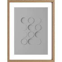 Idealform Poster no. 3 Shadow forms Barva: Silver grey, Velikost: 300x400 mm