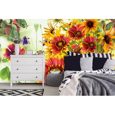 DIMEX ART Самозалепваща се флизелинова фототапета цветя в градината 375 x 250 см