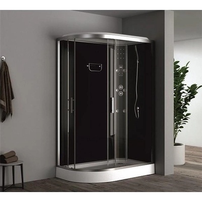 Inter Ceramic Хидромасажна душ кабина ICSH 876 NEW ДЯСНА, 120x80x215см, 4мм (876R NEW)