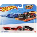 Mattel Метален камион Hot Wheels Track Fleet - Semi Twin Mill, 1: 64, червен (HYT56)