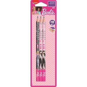 Maped Графитни моливи, HB, триъгълни, MAPED "Barbie", 6 броя 850801 (850801)