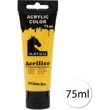 Matou 135643-6 Akrylová barva 1x75ml 676 Giallo Ocra okrová