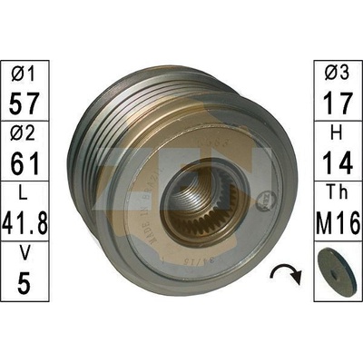 Voľnobeżka alternátora ERA ZN5583