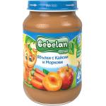Bebelan пюре ябълки с кайсии и моркови - 190 г