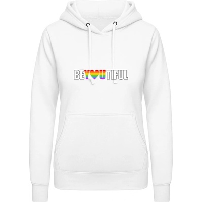 AWDis LGBTI Nápis BeYOUtiful Arktická biela