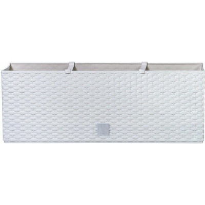 PROSPERPLAST Plastové samozavlažovací truhlíky Rato Case biela 60 x 25 cm