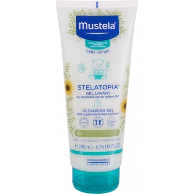 Mustela Bébé Stelatopia Cleansing Gel mycí gel pro miminka s atopickou pokožkou 500 ml
