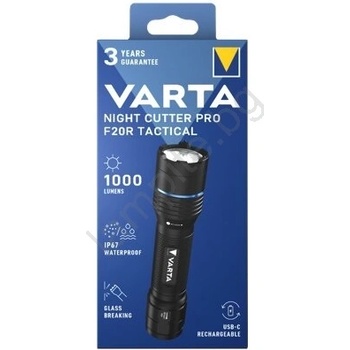 VARTA 18923101111 - LED тактически презареждаем фенер NIGHT CUTTER PRO F20R LED/USB (VA0257)